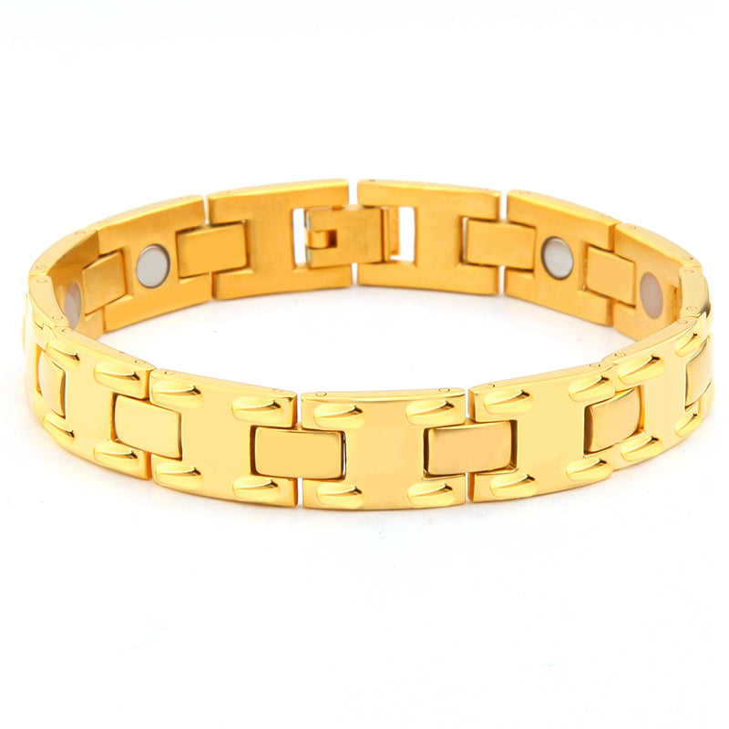 Men B Gold Bracelet