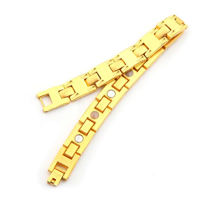 Men B Gold Bracelet