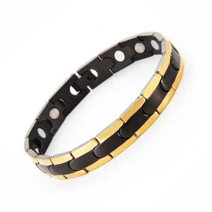 Unisex Gold Black Bracelet