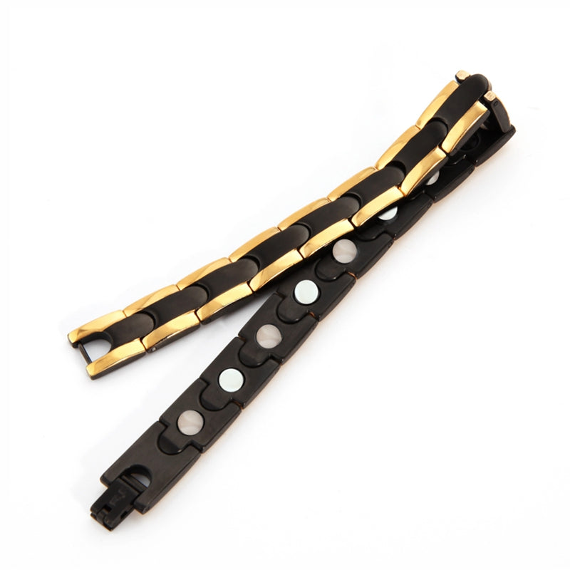 Unisex Gold Black Bracelet