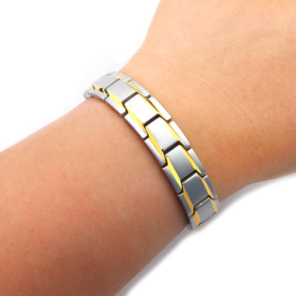 Women B Gold Silver Bracelet