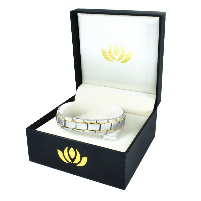 Women B Gold Silver Bracelet