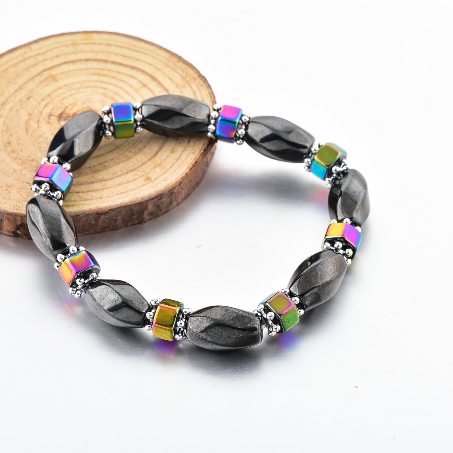 Black Magnetic Black Hematite  Bracelet