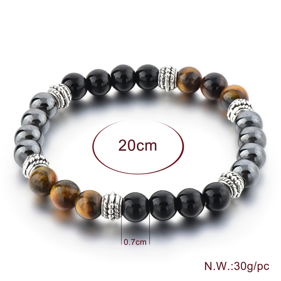 Women Magnetic Black Brown Hematite-Bracelet