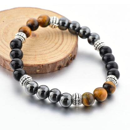 Women Magnetic Black Brown Hematite-Bracelet