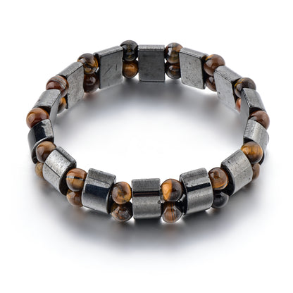 Women Black Hematite-Bracelet Eye Stone